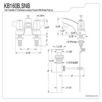 Kingston Brass KB160B in. Centerset Slavina za kupaonicu, polirani Chrome