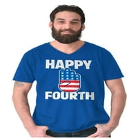 Sretan četvrti jul Američki patriot V-izrez majice muškarci žene brisko brendovi s
