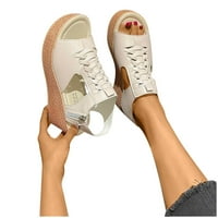 Klinove sandale za žene Zip gležnjače Otvorena platforma za cipele sandale za žene Dressy Ljeto Ležerne