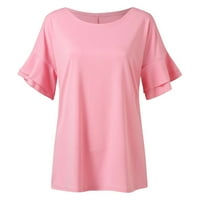 Sngxgn ženski Casual Boho Sažetak Print V vrat fenjer dugi rukavi vrhovi labave bluze ShirtsWomens bluze