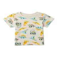 Wonder Nation Baby Boy Majica kratkih rukava i ukupna kratka odjeća, dvodijelni, veličina 0 3 mjeseca