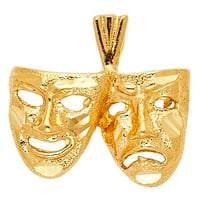 Jewels od Lu 14k maska od žutog zlata privjesak
