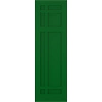 Ekena Millwork 18 W 61 H True Fit PVC San Juan Capistrano Misinski stil fiksne kapke, viridijski zeleni