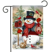 Snjegović i prijatelji Zimske okućnice zastava za zastavu Birdni balterni kardinali 12,5 18 Briarwood