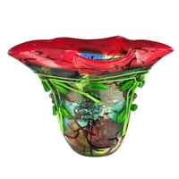 Henton staklena vaza u višebojnoj boji
