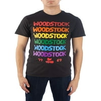 Muška Woodstock rainbow logo sa kratkim rukavima